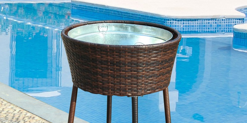 Detailed review of Best Choice Products Wicker Patio Cooler with Tray
