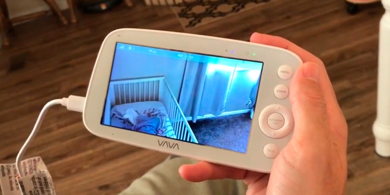 VAVA 720P 5" HD Display Video Baby Monitor with Camera and Audio in the use