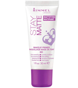 Rimmel Stay Matte Makeup Primer, Refines Pores, Stops Shine, Smooths Skin, For Use Under Makeup or as a Standalone Skin Matteifying Product
