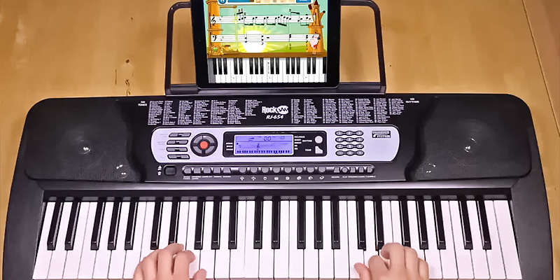 RockJam Compact Digital Keyboard Piano for Kids in the use