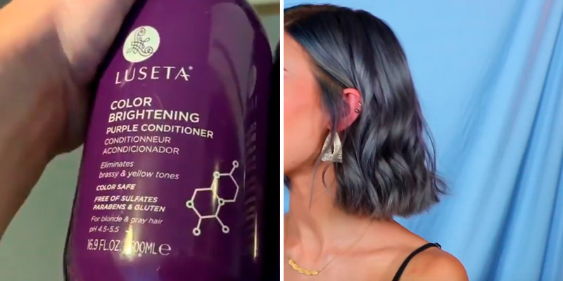 Review of Luseta Purple Conditioner Protects, Balances and Tones the Bleached, Color Treated, Silver, Brassy and Blonde Hair
