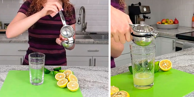 Review of Zulay Kitchen Heavy Duty Solid Metal Bowl Large Manual Citrus Press Squeezer