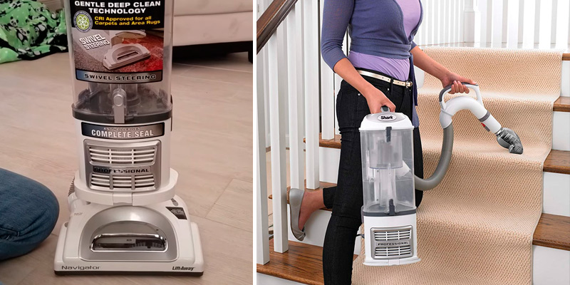 Shark NV356E Navigator Lift-Away Professional Upright Vacuum Cleaners in the use