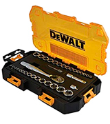 DEWALT DWMT73804 34 Piece 1/4 and 3/8 Drive Socket Set