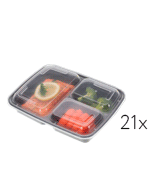 Freshware YH-3X21B Meal Prep Containers