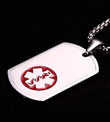 Review of JF.MED P-YX-002-24 Medical Alert ID Tag Free Engraving