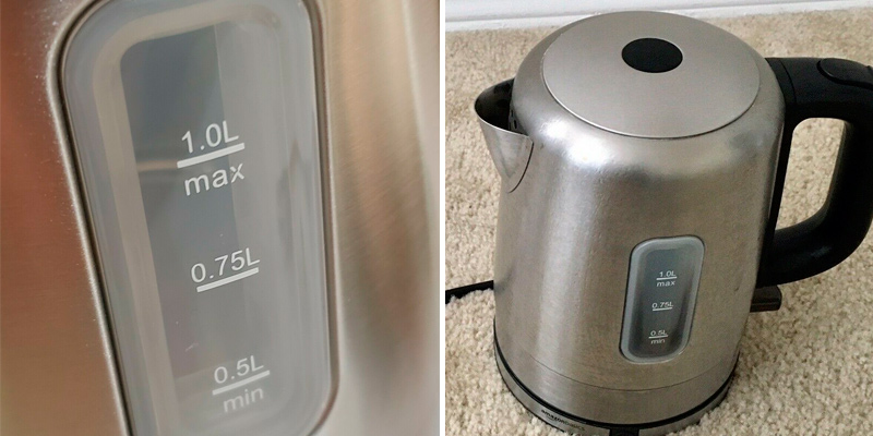 AmazonBasics MK-M110A1A Portable Electric Kettle in the use