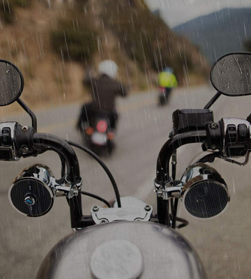 Review of LEXIN Motorcycle Bluetooth Speakers with FM Radio Antenna