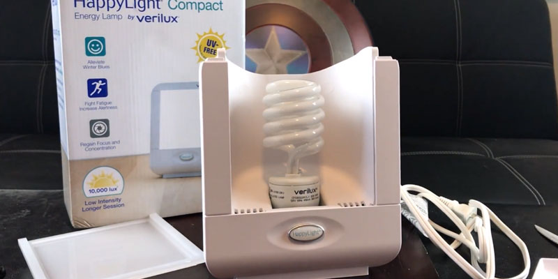Review of Verilux HappyLight Compact Personal Portable Light Therapy Energy Lamp