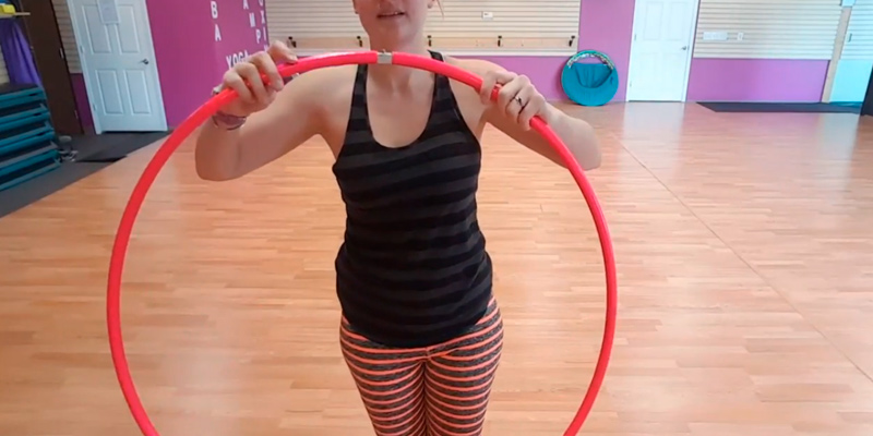 The Spinsterz Performance and Dance Polypro Hula Hoop in the use