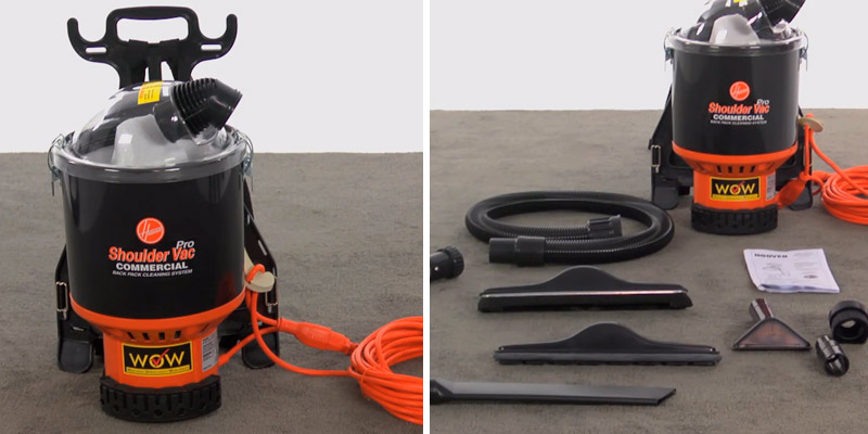 Hoover Commercial C2401 Backpack Vacuum in the use