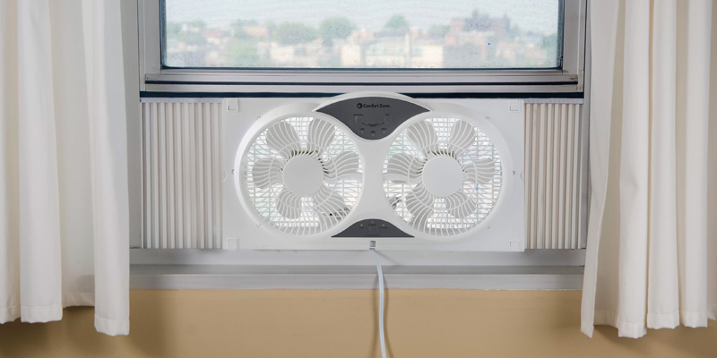 Review of Comfort Zone CZ310R 3-Speed Twin Window Fan with Remote Control