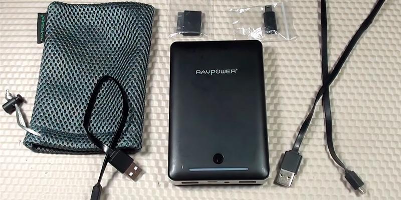 RAVPower 16750mAh External Battery Pack + 2A Wall Charger in the use