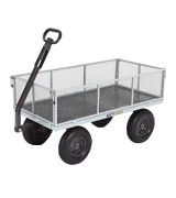 Gorilla Carts (GOR1001-COM) Heavy-Duty Steel Utility Cart with Removable Sides