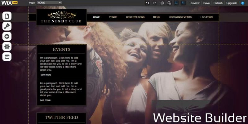 Wix Website Creator in the use