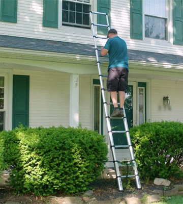 Review of Ohuhu Y17-80100-07 Aluminum Telescoping Ladder 12.5 FT