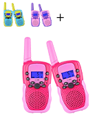 Selieve with Flashlight Walkie Talkies for Kids 22 Channels 2 Way Radio Toy