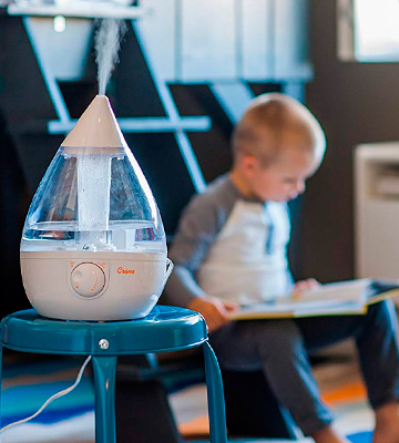 Review of Crane EE-5301CW Ultrasonic Cool Mist Humidifier for Baby Bedroom Nursery