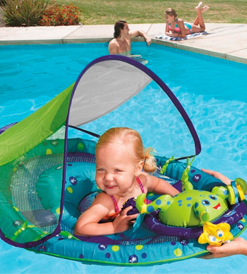 SwimWays Interactive Toys Inflatable with Canopy Baby Float - Bestadvisor