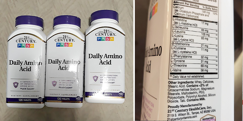 Review of 21st Century 22557 Daily Amino Acid Tablets