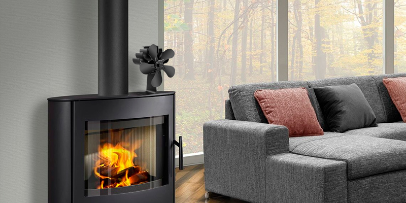 Review of PYBBO 5 Blades Wood Burning Stove Fireplace Fan