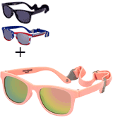 COCOSAND Pink Baby Sunglasses with Strap