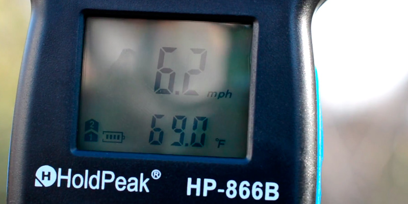 HoldPeak HP-866B Digital Handheld Anemometer application