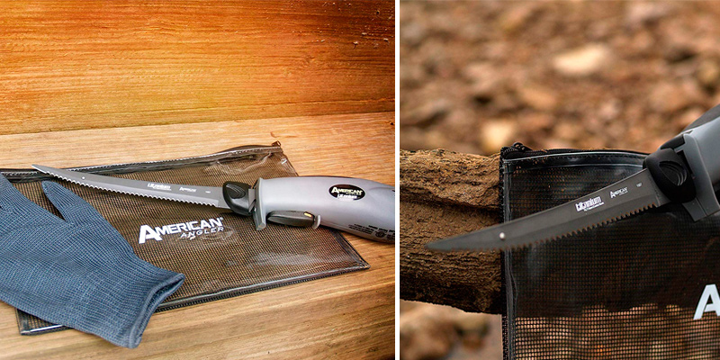 American Angler Pro Titanium Electric Fillet Knife in the use