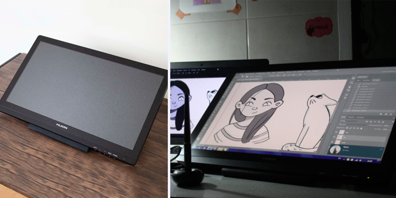 Huion KAMVAS 20 Drawing Tablet Monitor in the use