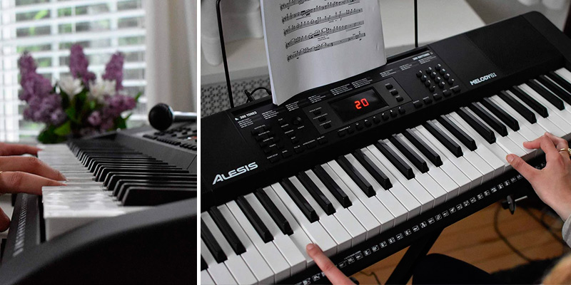 Review of Alesis 61-Keys Keyboard with Speakers, Headphones, Microphone, Stand, Music Rest and Stool