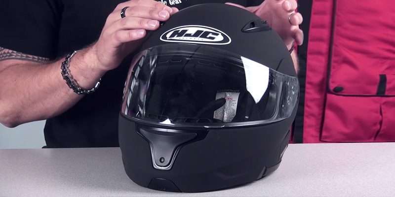 HJC CL-MAXBT II Bluetooth Modular Motorcycle Helmet in the use