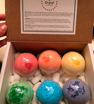 Review of Two Sisters Spa Gender Neutral Surprises Kids BUBBLE Bath Bombs with Toy Surprises