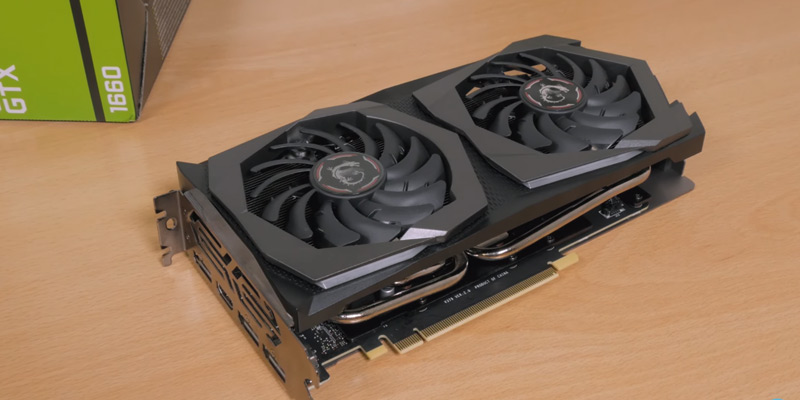 MSI GeForce GTX 1660 Super Gaming X 6GB Graphics Card in the use