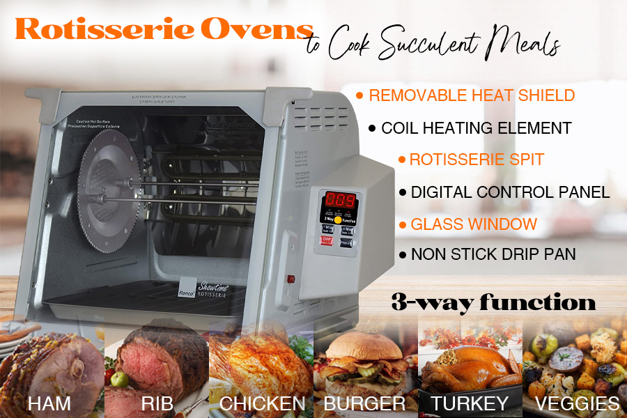 Comparison of Rotisserie Ovens to Cook Succulent Meals