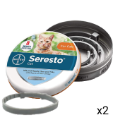 Bayer 2-Pack 8-month Flea and Tick Collar for Cats