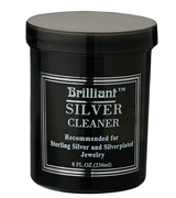 Brilliant 8 Oz Silver Jewelry Cleaner with Cleaning Basket