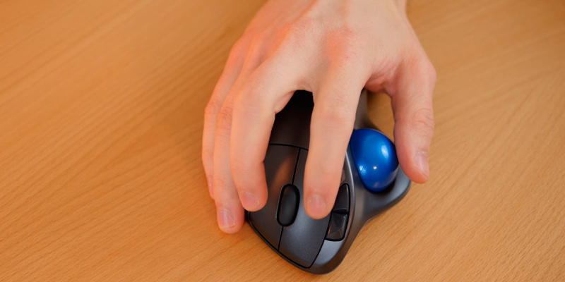 Logitech M570 Wireless Trackball Mouse in the use