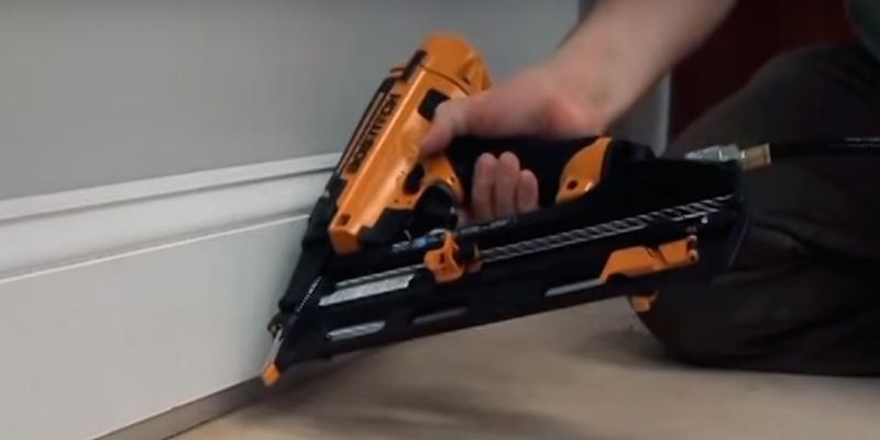 BOSTITCH N62FNK-2 Angled Finish Nailer in the use