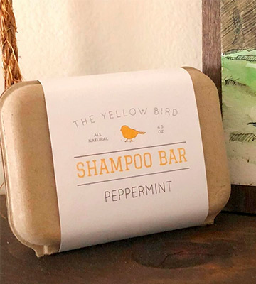 Review of The Yellow Bird Peppermint Sulfate Free Shampoo Bar Soap