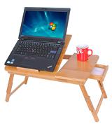 SONGMICS 100% Bamboo Adjustable Laptop Desk