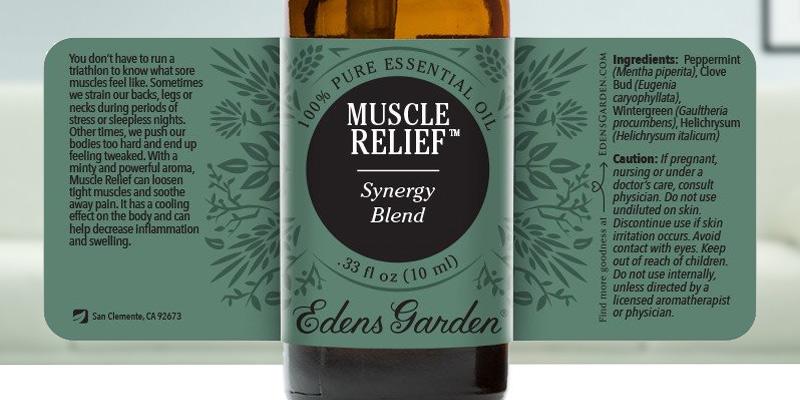 Review of Edens Garden Essential Oil for Muscle Pain