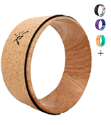 Risefit Cork Wood Yoga Prop Wheel