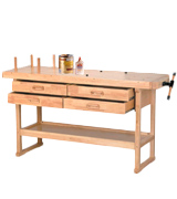 Windsor Design HA93454 Workbench with 4 Drawers, 60 Hardwood