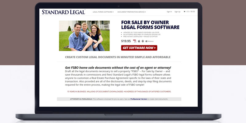Review of Standard Legal For Sale By Owner Legal Forms Software