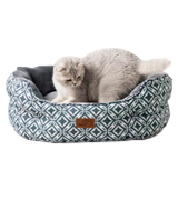 Bedsure Round Pet Bed for Indoor Cats or Small Dogs