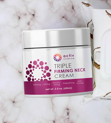 Review of ACTIVSCIENCE Neck Firming Cream Anti Aging Moisturizer for Neck