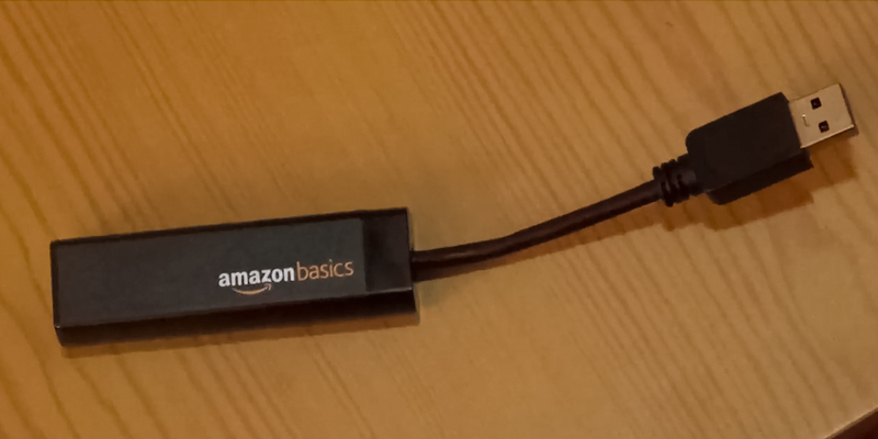 Review of AmazonBasics AE3101X1 USB 3.0 to 10/100/1000 Gigabit Ethernet Adapter