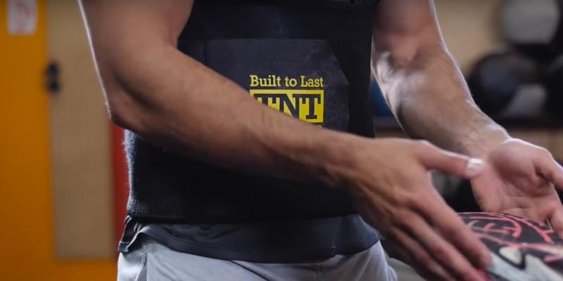 TNT Pro Series Premium Stomach Wrap and Waist Trainer in the use