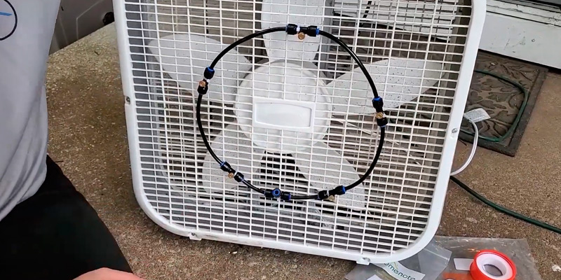 Review of HOMENOTE 19.36FT Fan Misting Kit