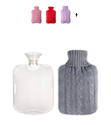 Attmu Classic Rubber Transparent Hot Water Bottle